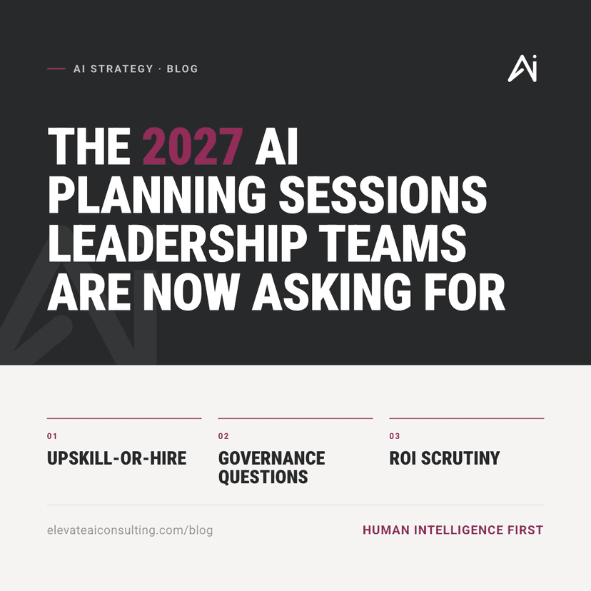 The 2027 AI Planning Sessions Leadership Teams Are Now Asking For