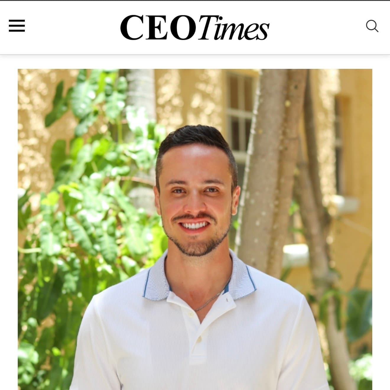 Thiago Ferreira, CEO of Elevate AI Consulting, Elevate AI Consulting Featured in CEO Times — A Personal Moment of