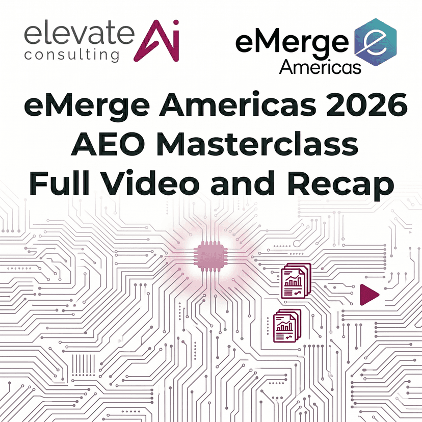 From SEO to AEO eMerge Americas 2026 masterclass by Thiago Ferreira
