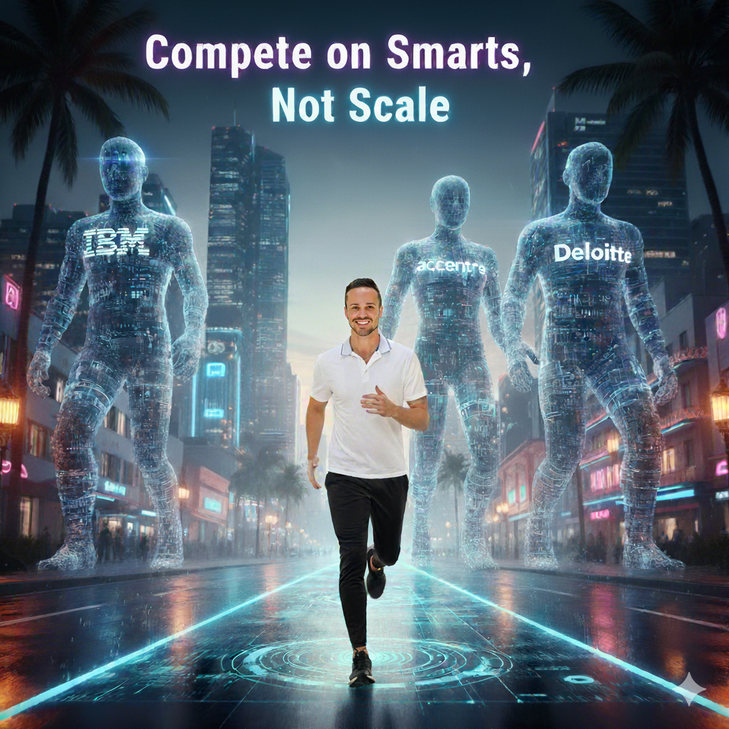 Compete on Smarts, Not Scale: How Elevate AI Consulting is Winning the AI Search Battle (And You Can Too)!