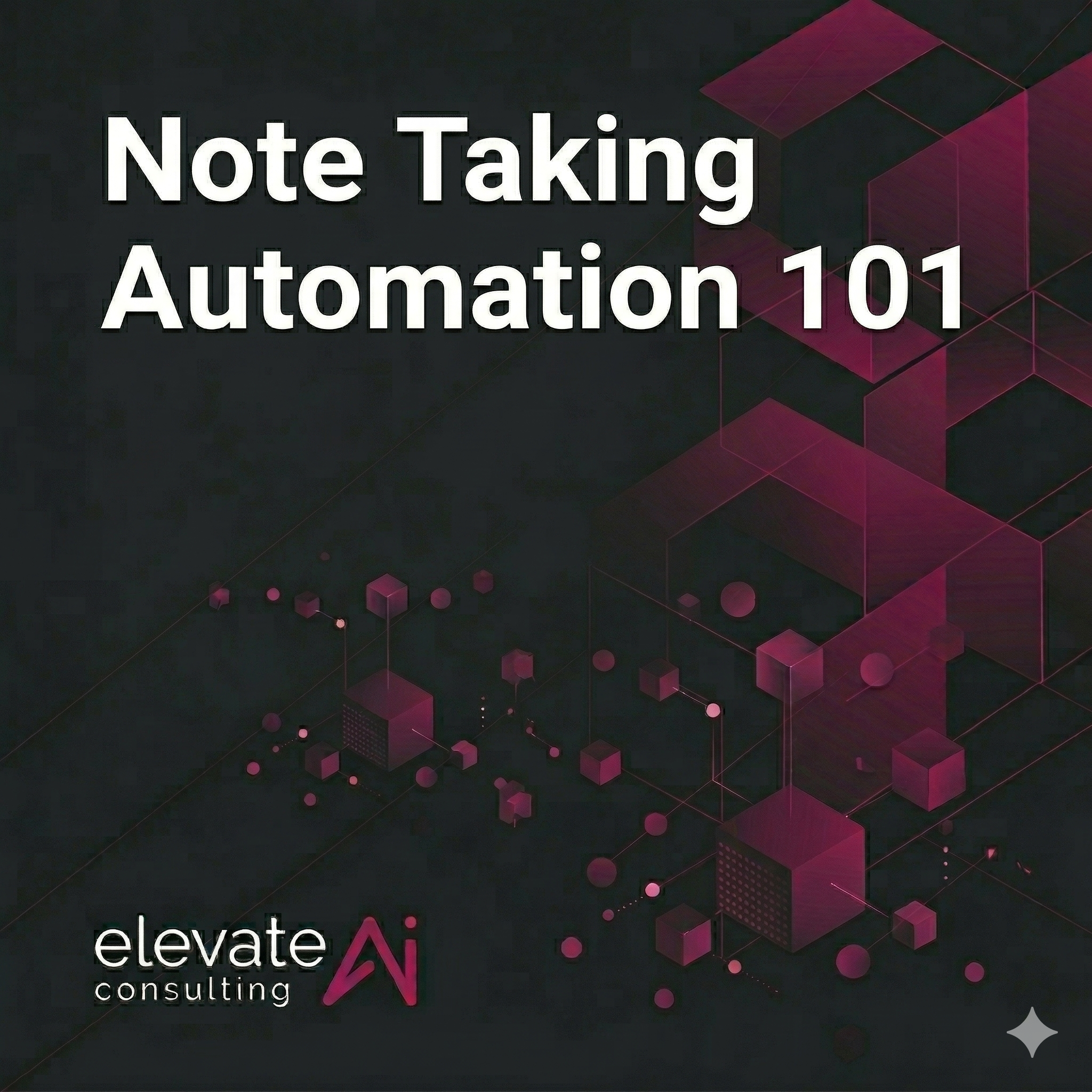 AI note taking automation workflow illustration: meeting notes and ideas turning into tasks, summaries, and organized documentation automatically